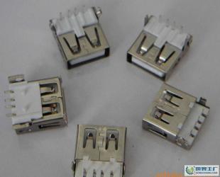 USBA母90度、90度沉板式、180度貼板式無卷邊系列_電子元器件